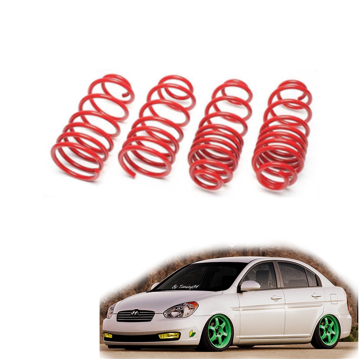 Hyundai Accent Era spor yay helezon 35mm/35mm 2006-2010 Coil-ex