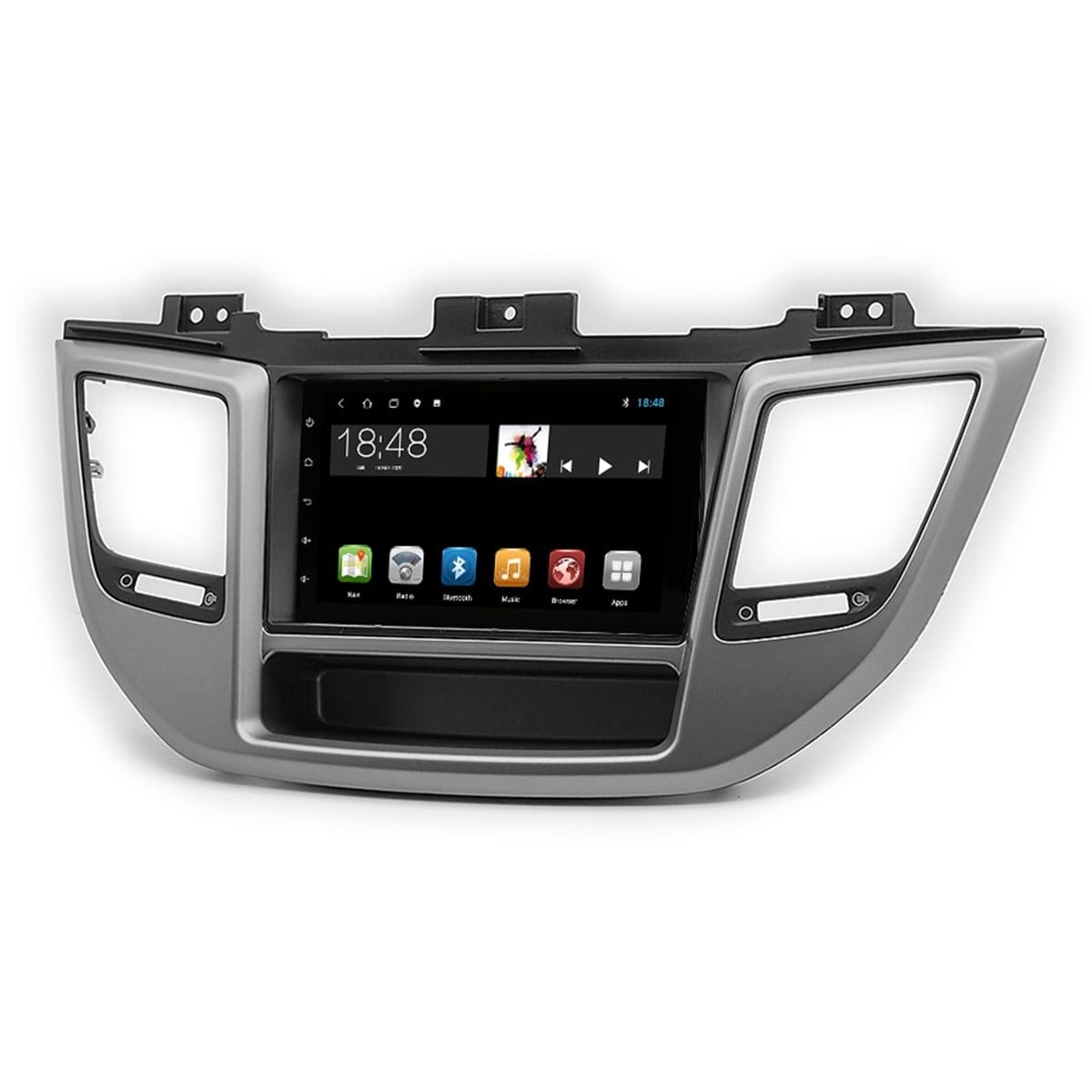 Hyundai Tucson 9 inç Android Navigasyon ve Multimedya Sistemi Siyah Çerçeve 2015-2017
