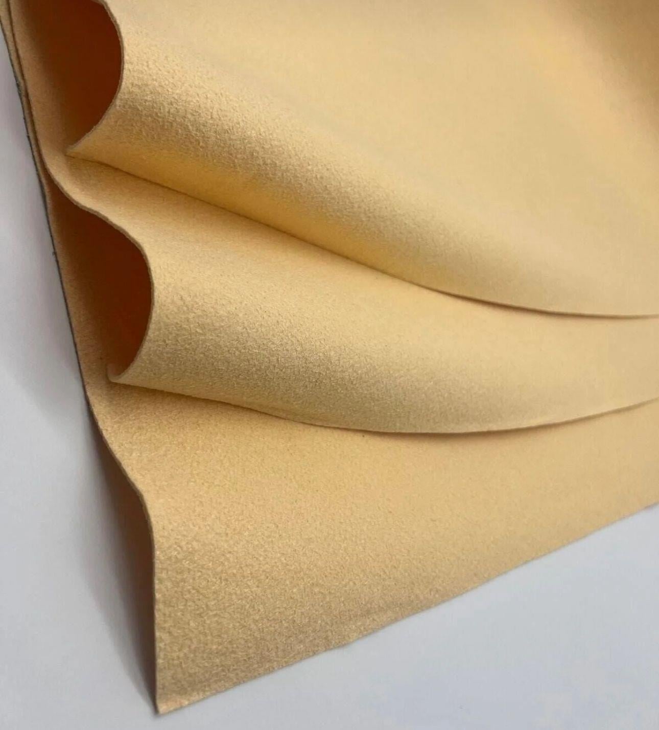 WİKROMikrofiber 3 Adet Kalın Profesyonel Gerçek Güderi 50x70 Kurulama Parlatma Cilalama Yeni