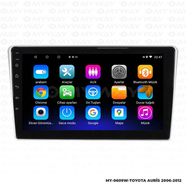 Audio StationToyota Auris 7 inç Android Navigasyon ve Multimedya Sistemi 2008-2012