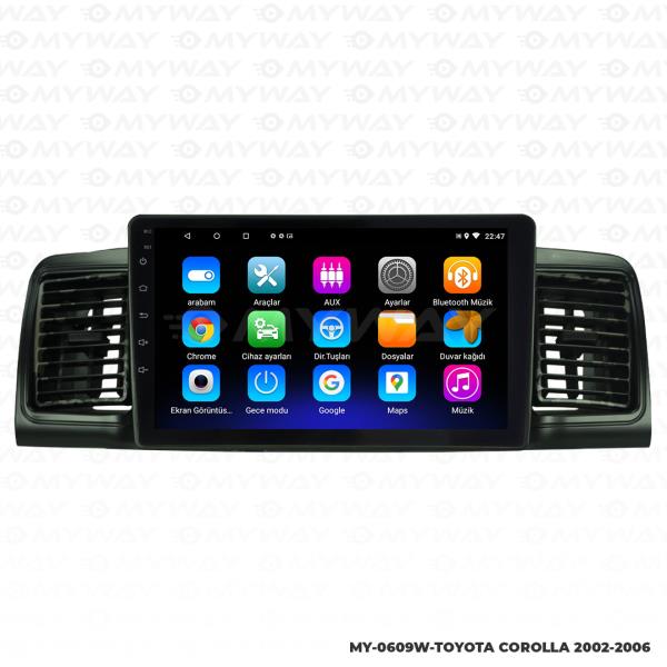 Audio StationToyota Corolla 7 inç Android Navigasyon ve Multimedya Sistemi 2004-2006