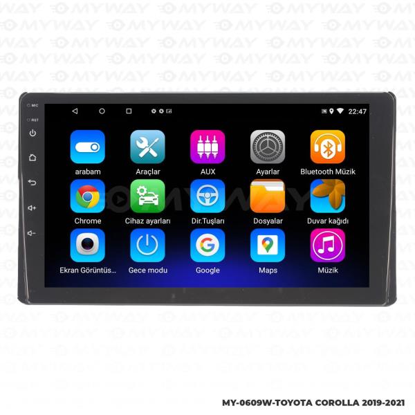Audio StationToyota Corolla Android Carplay Navigasyon ve Multimedya Sistemi 2019-2022