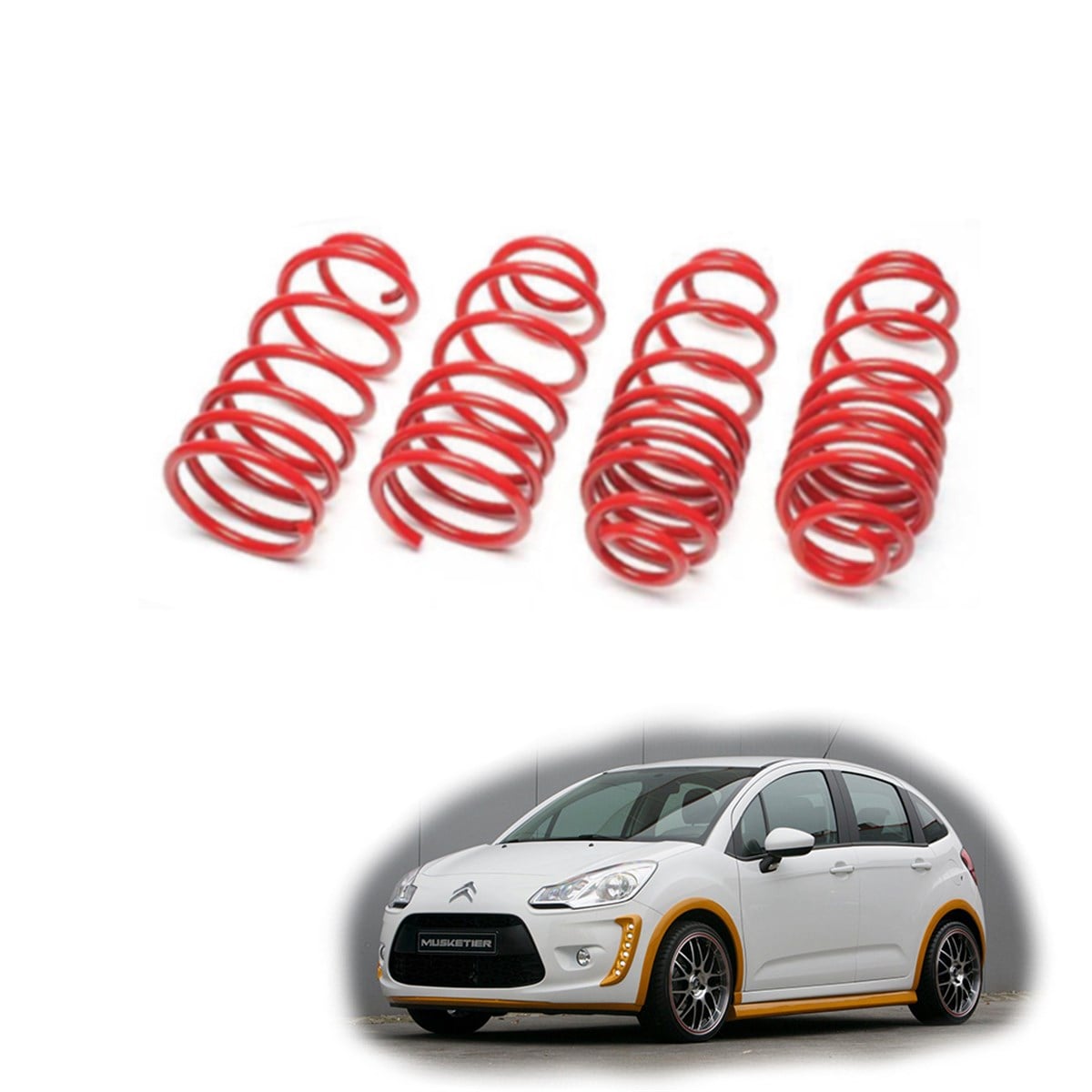 Citroen C3 spor yay helezon 45mm/45mm 2003-2010 Coil-ex