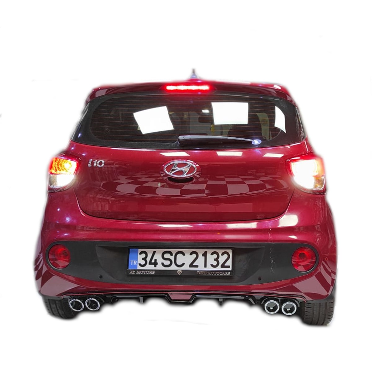 Hyundai İ10 Universal Egzoz Görünümlü Difüzör 
