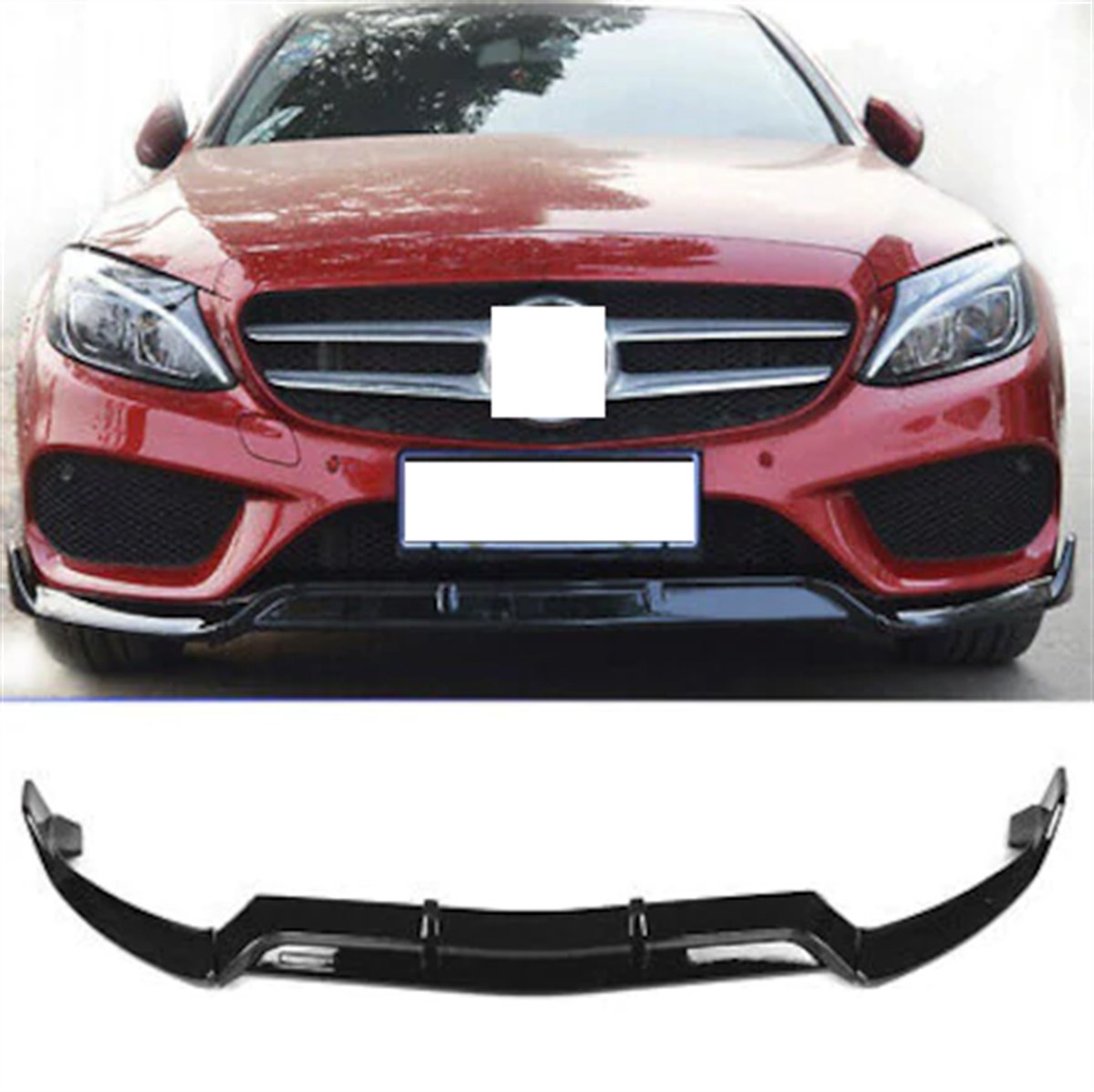 Mercedes C Serisi W205 Ön Tampon Lip 2015