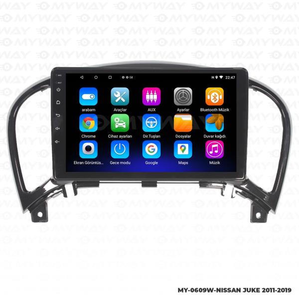 Audio StationNissan Juke 9 inç Android Navigasyon ve Multimedya Sistemi 2011-2019