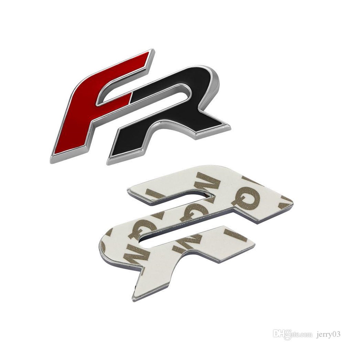 Seat Leon FR Ön Panjur Izgara 3D Metal Arma Amblem Logo Arka Siyah - Kırmızı