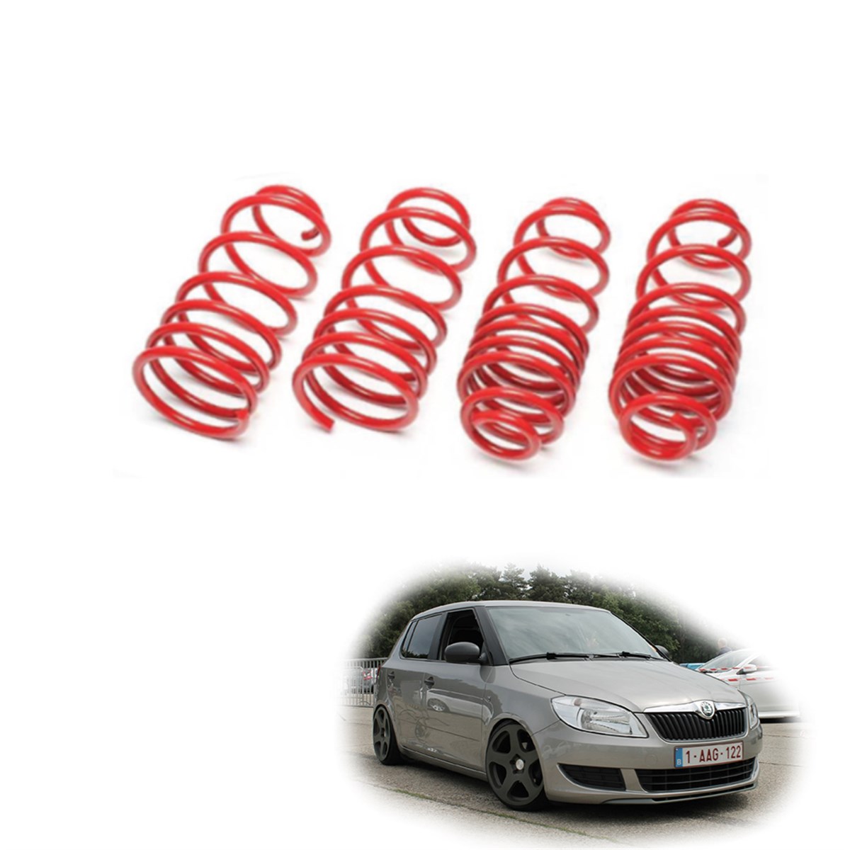 Skoda Fabia spor yay helezon 45mm/45mm 2009-2014 Coil-ex