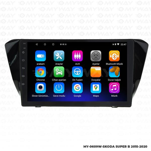 Audio StationSkoda Superb 9 inç Android Navigasyon ve Multimedya Sistemi 2015-2018