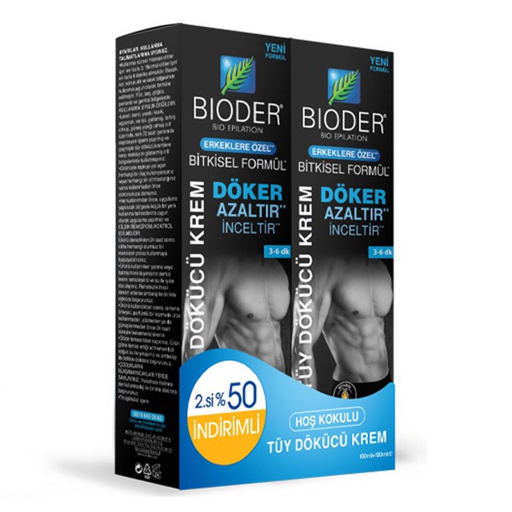 Bioder Tüy Dökücü Krem 100 ml (Erkeklere Özel) - 2.si %50 İndirimli