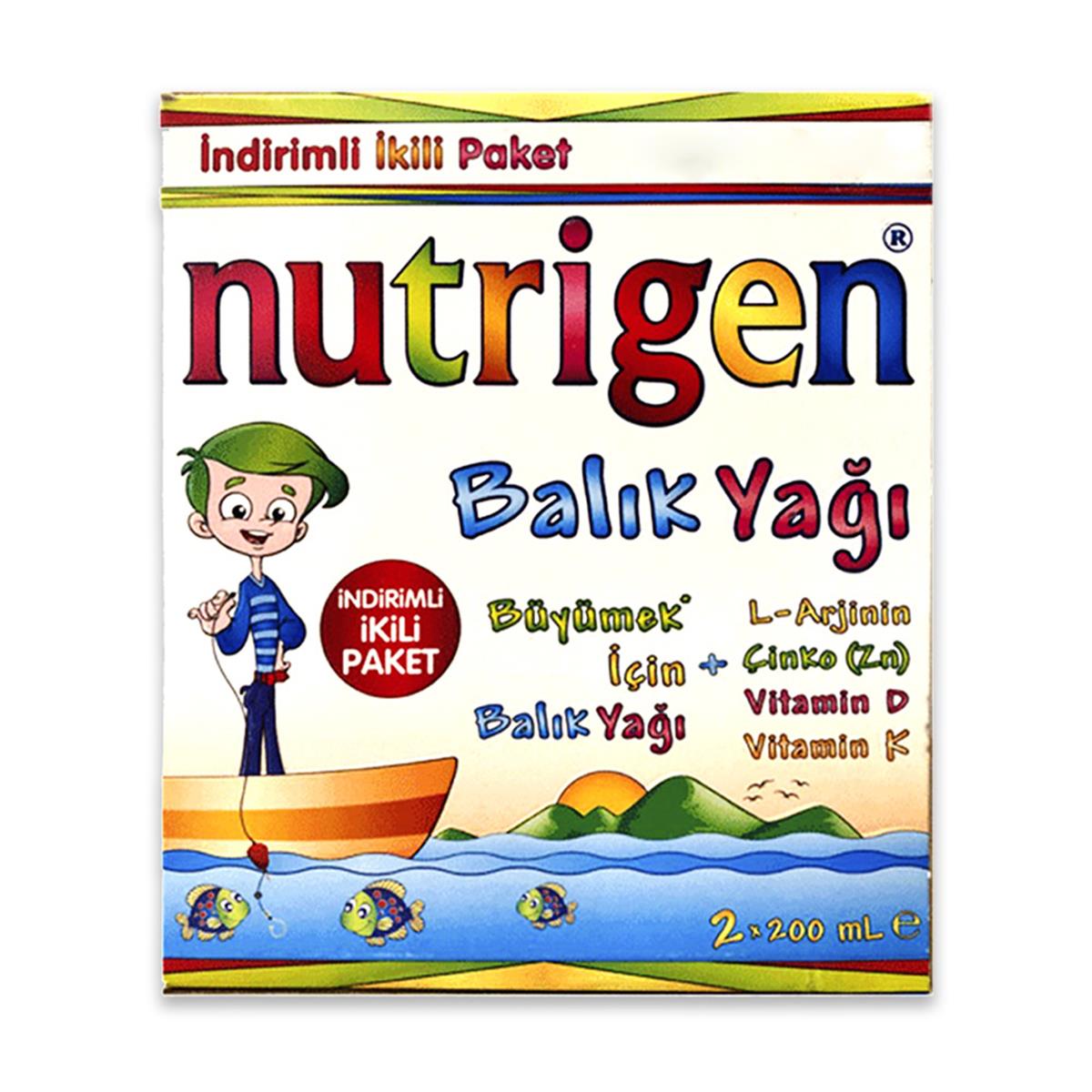 Nutrigen Balık Yağı 200 ml - 2'li Paket | Vitamin Dolabı