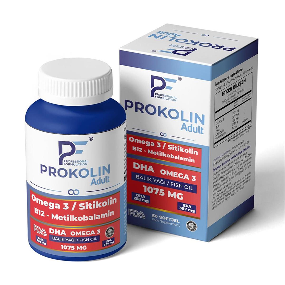PF Prokolin Adult 60 Kapsül | Vitamin Dolabı