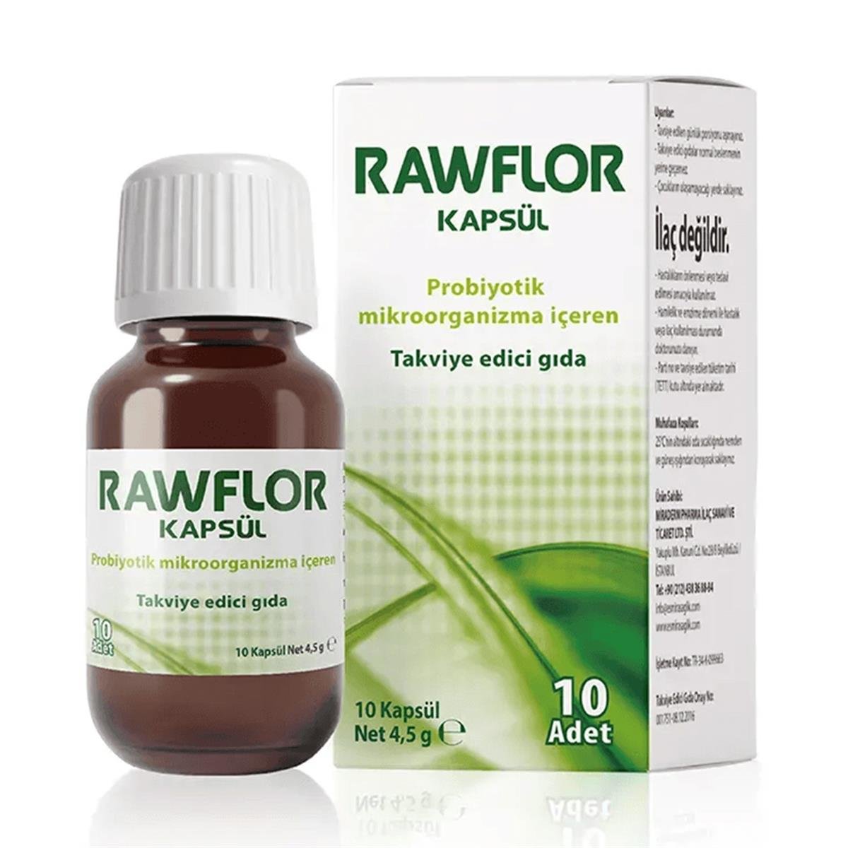 Rawflor 10 Kapsül | Vitamin Dolabı