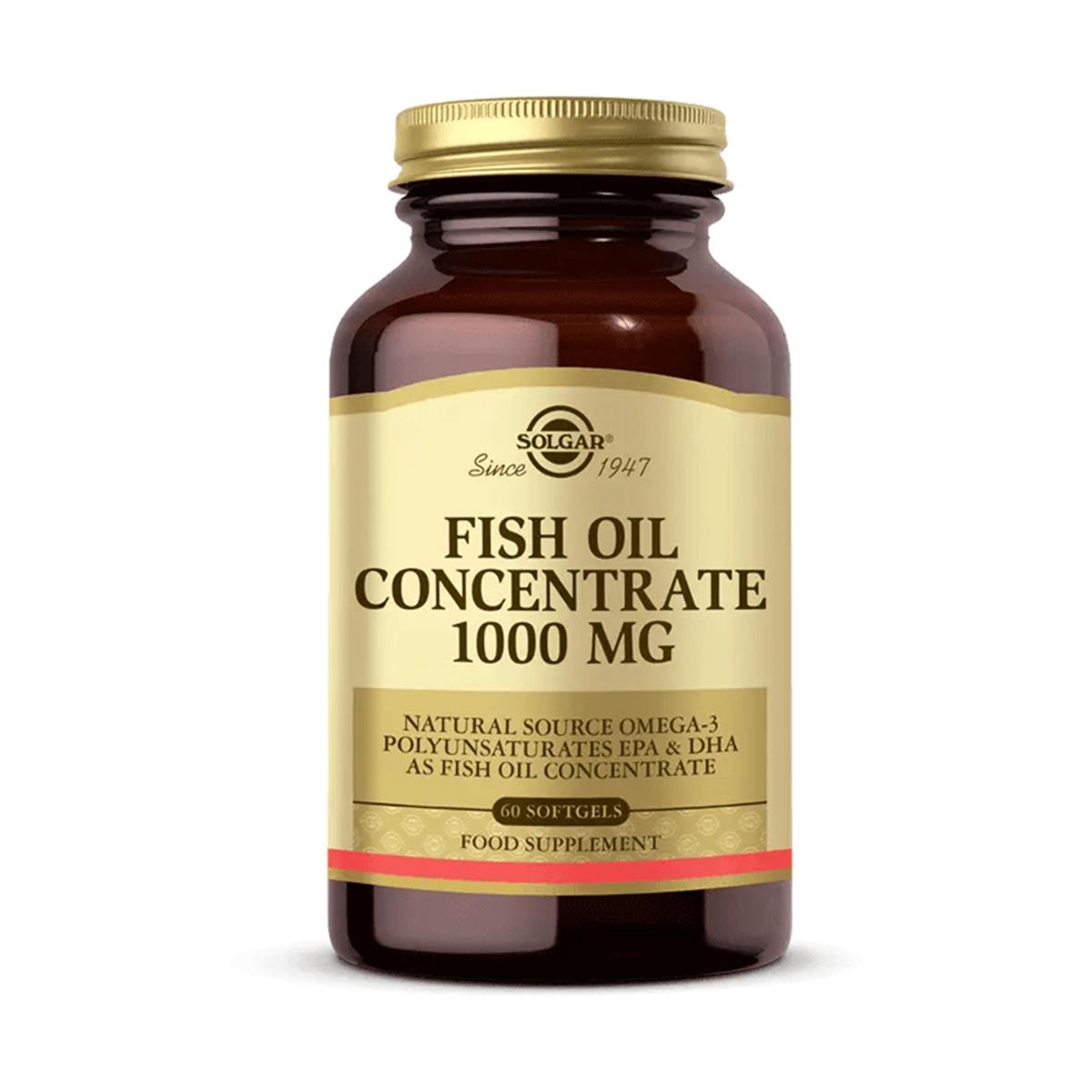 Solgar Fish Oil Concentrate 1000 mg 60 Kapsül Vitamin Dolabı