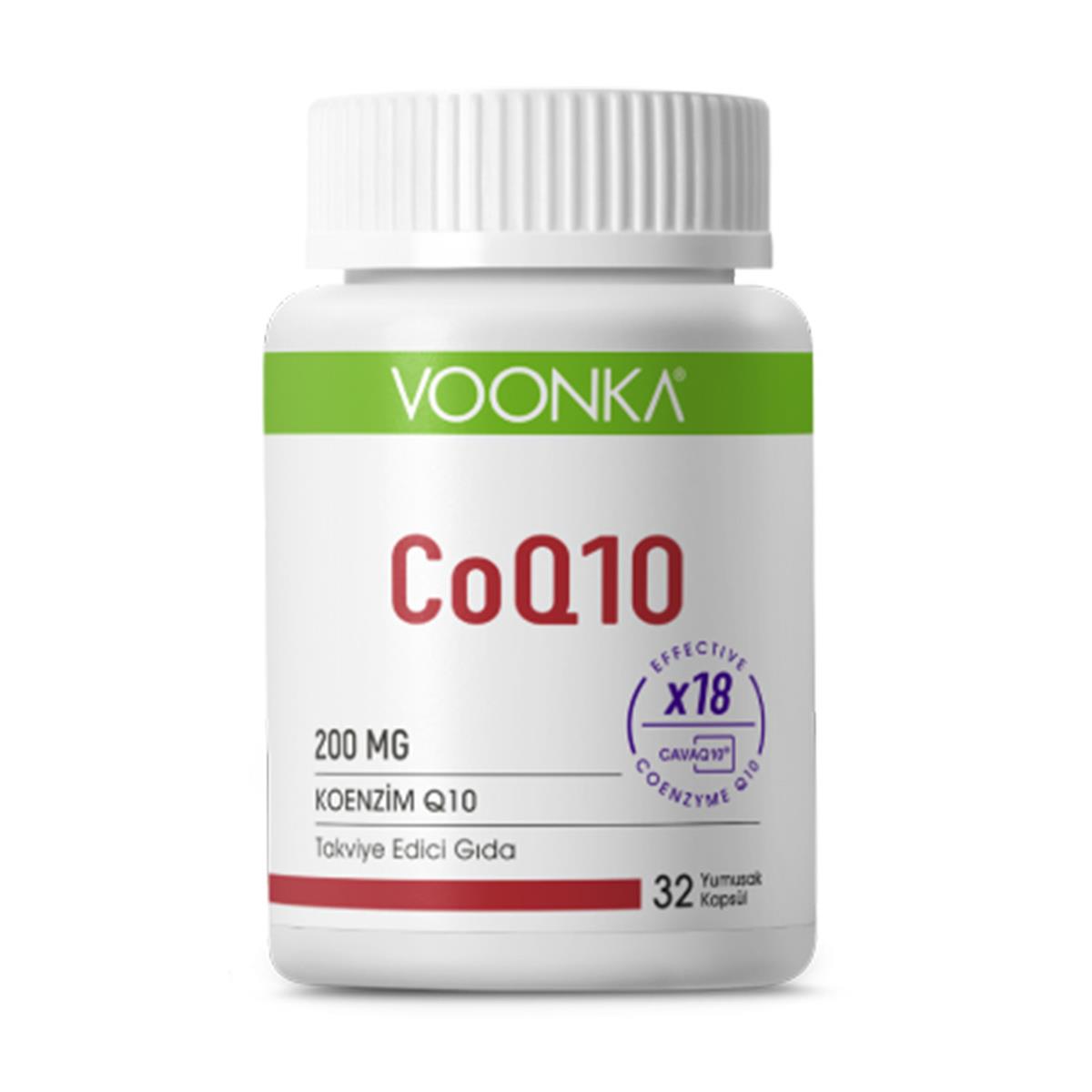 Voonka CoQ10 200 mg 32 Yumuşak Kapsül