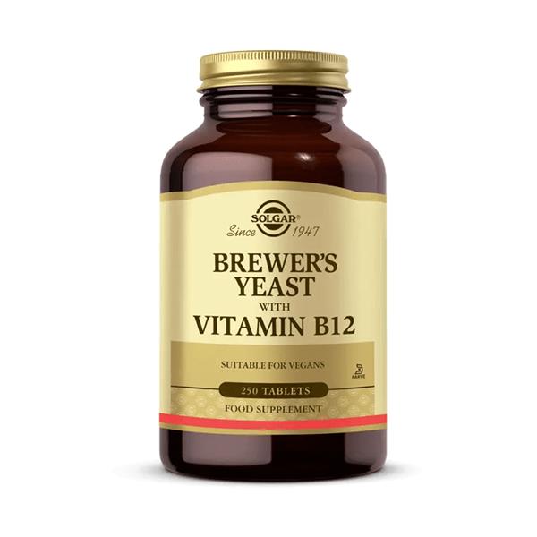 Solgar Brewer's Yeast with Vitamin B12 250 Tablet Vitamin Dolabı