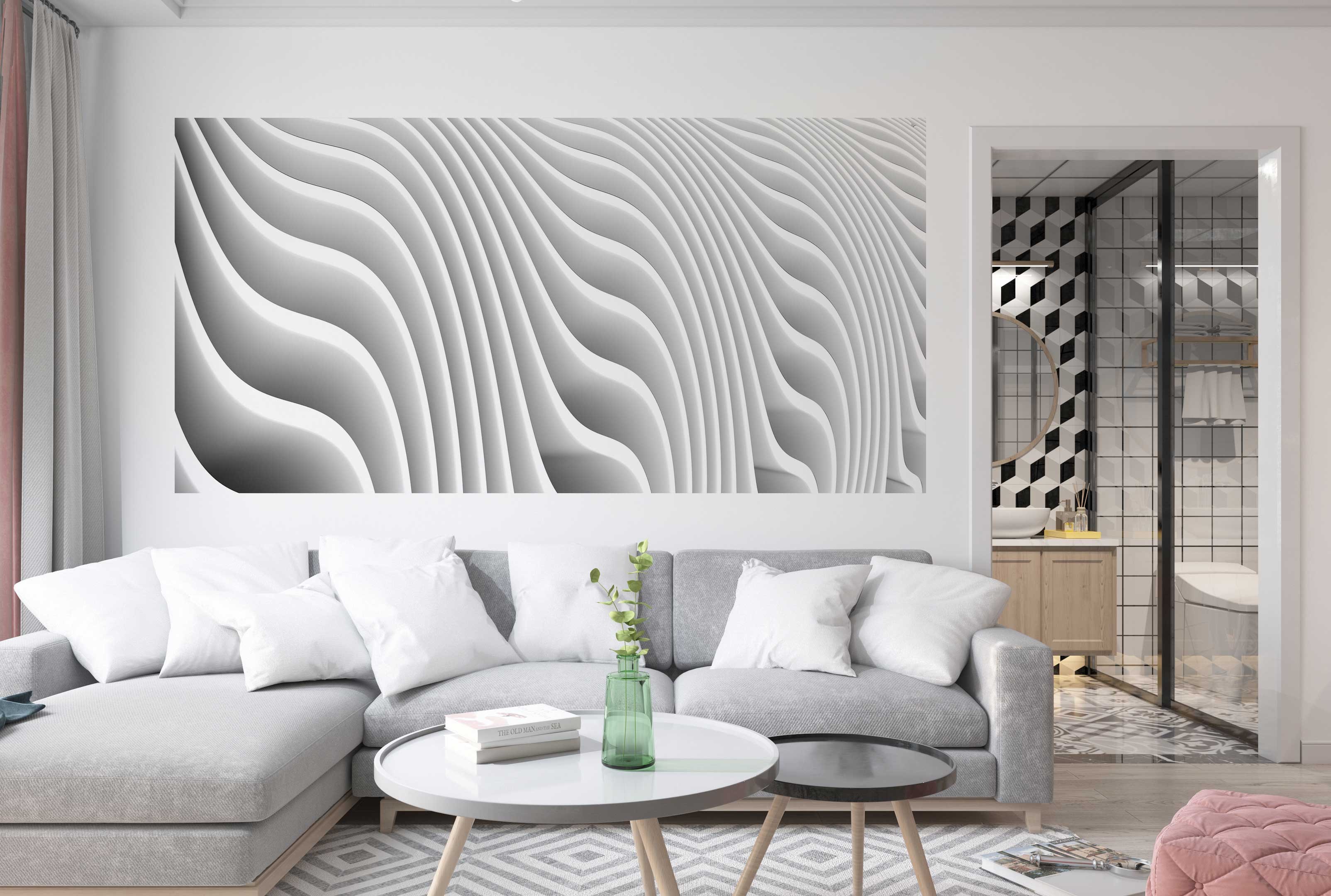 3D Desenli Duvar Giydirme DG MUH 057