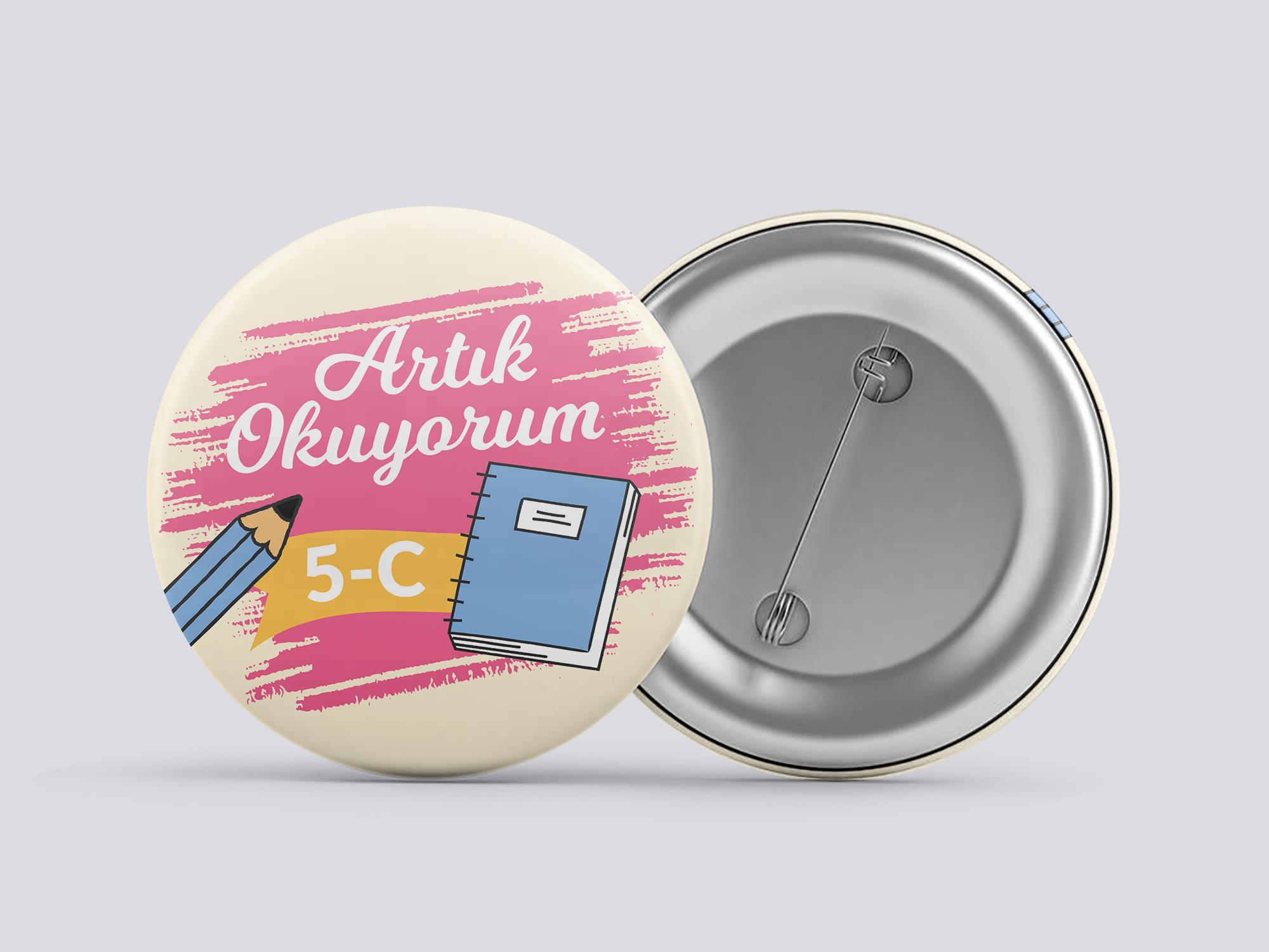 Artık Okuyorum Buton Rozet BT RZ 05