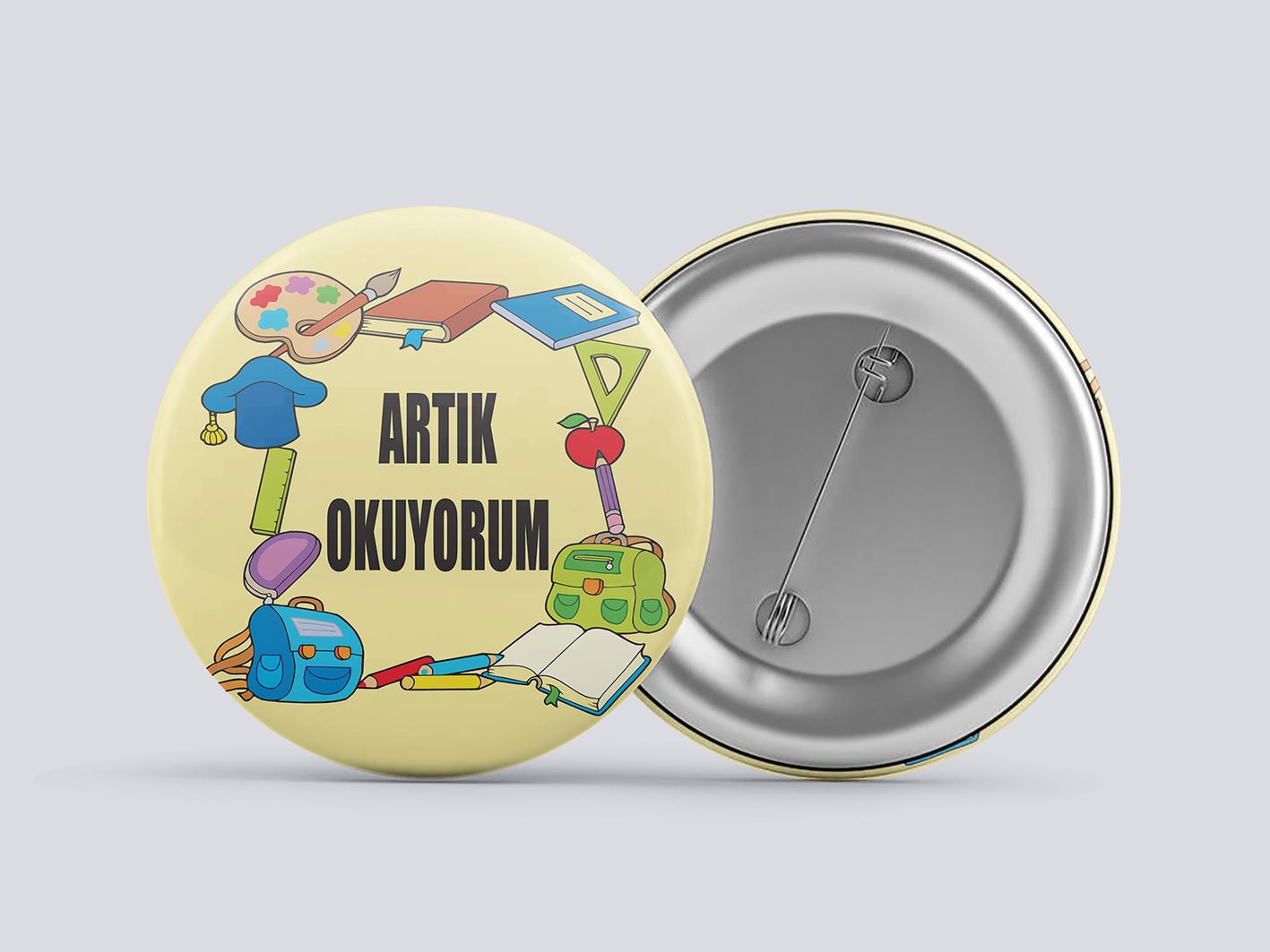 Artık Okuyorum Buton Rozet BT RZ 07