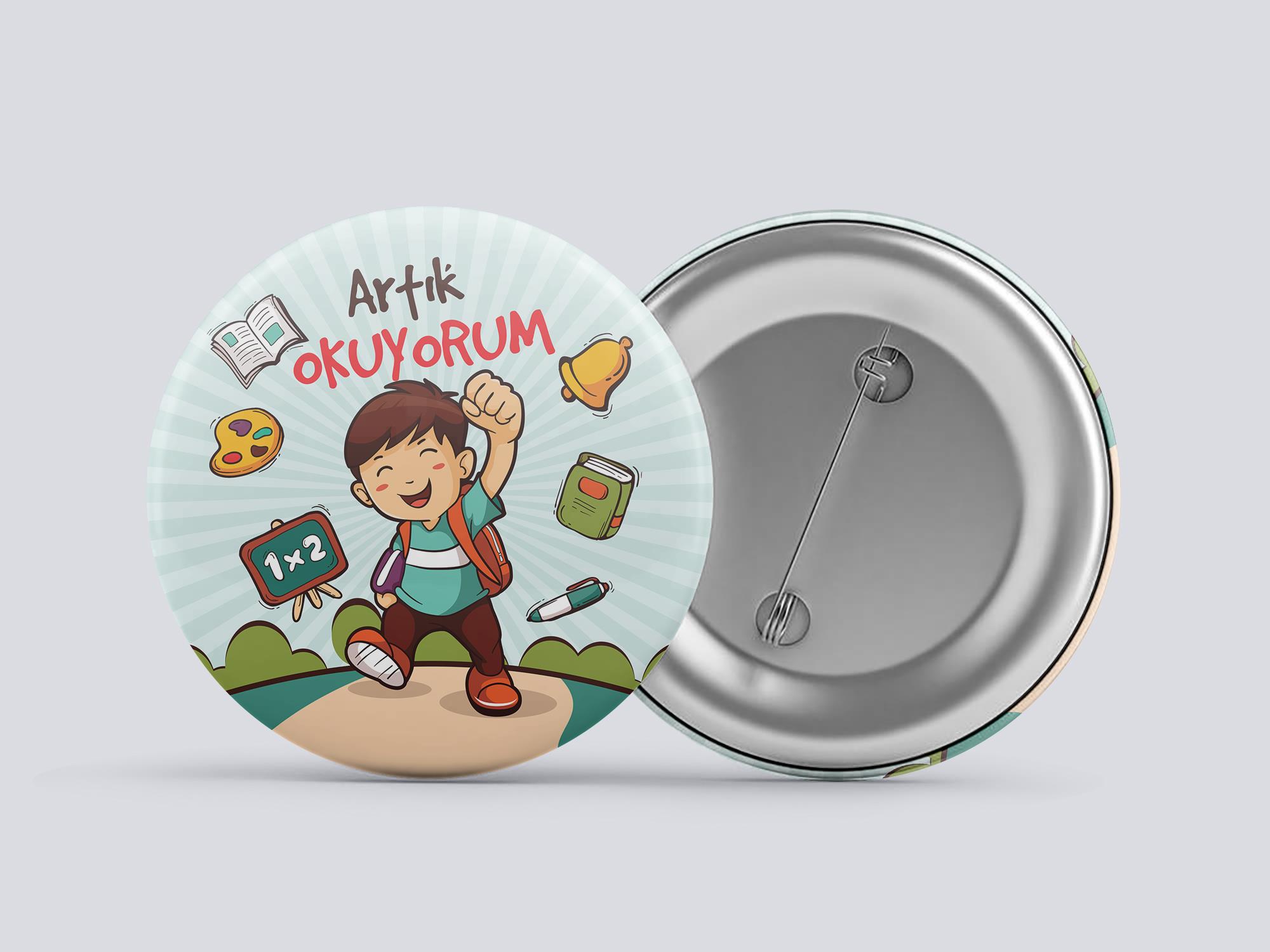 Artık Okuyorum Buton Rozet BT RZ 08