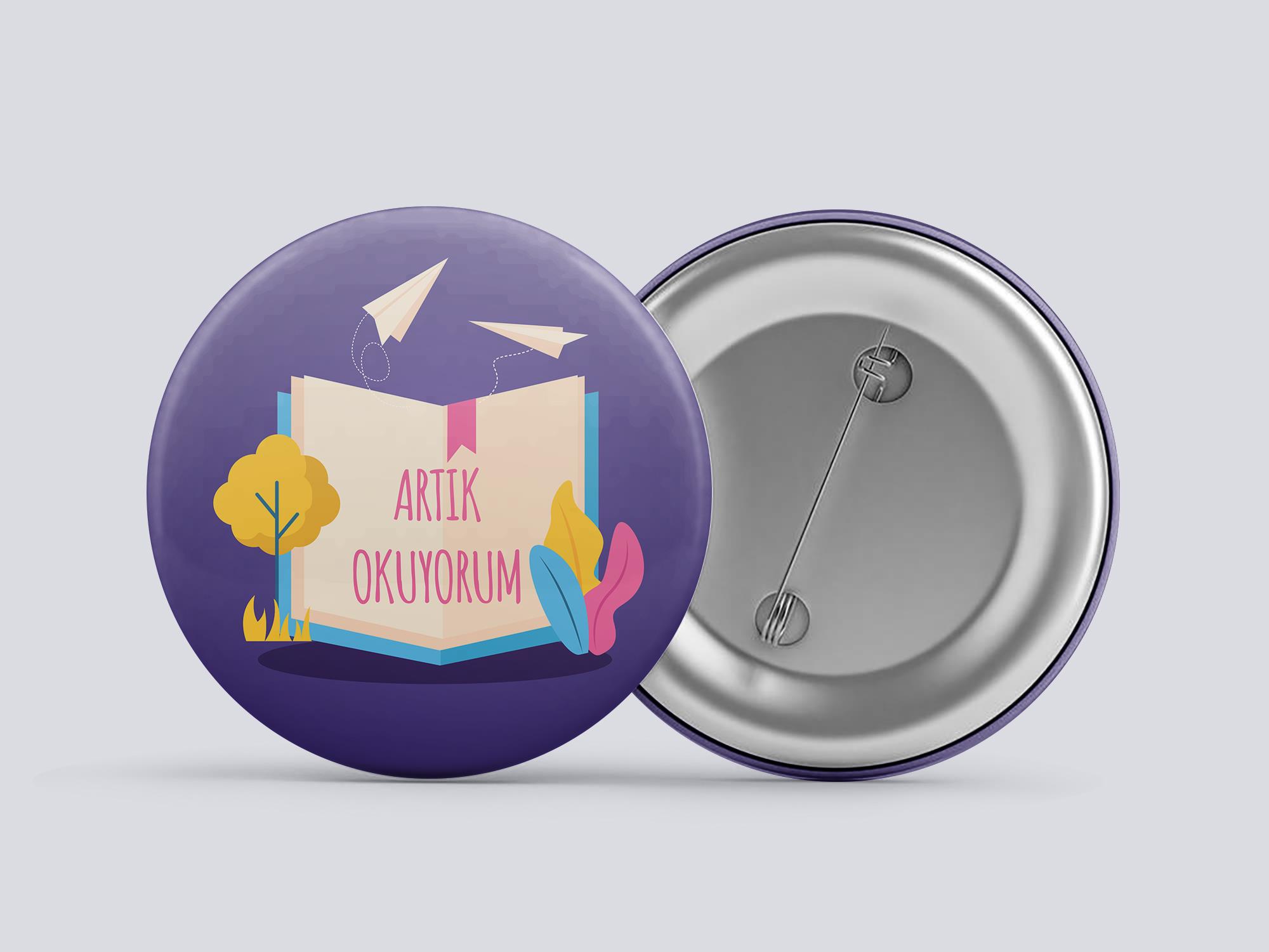 Artık Okuyorum Buton Rozet BT RZ 12