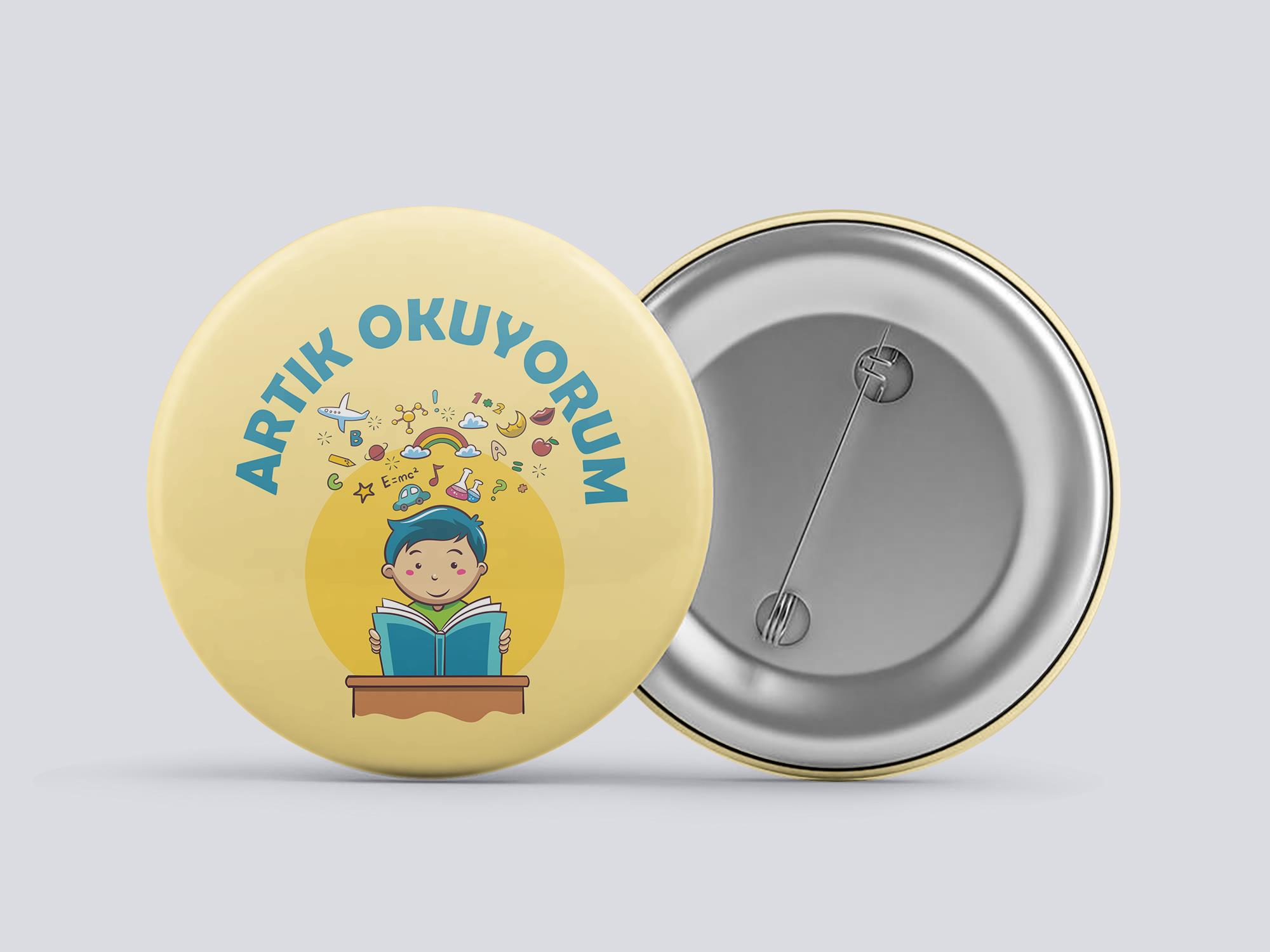 Artık Okuyorum Buton Rozet BT RZ 15