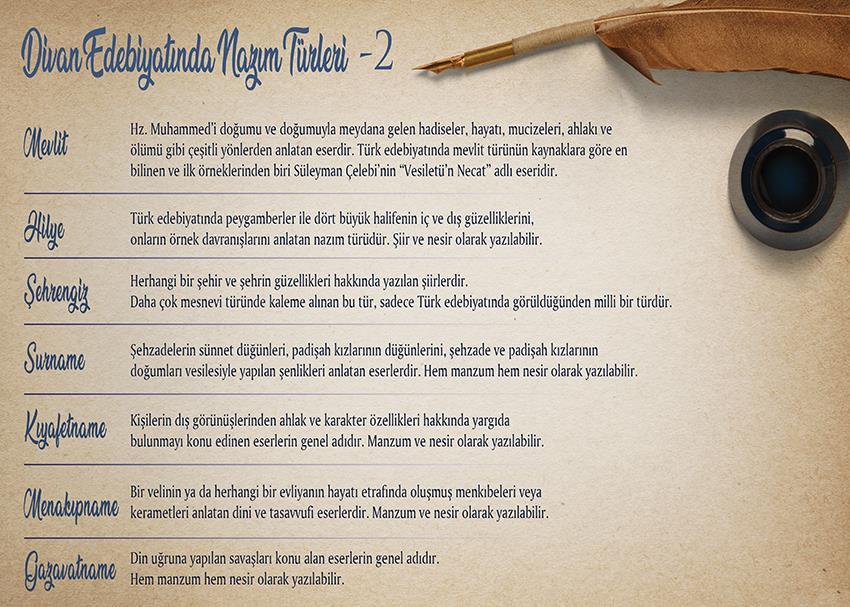 Divan Edebiyatı Nazım Türleri -2 P EDB 32