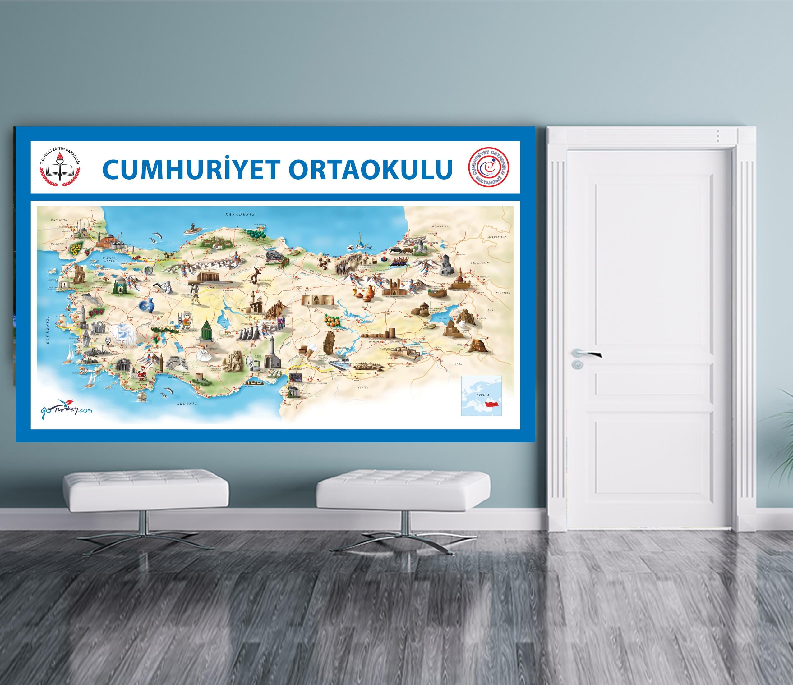 Duvar Giydirme Turizm Haritası DG HA 004