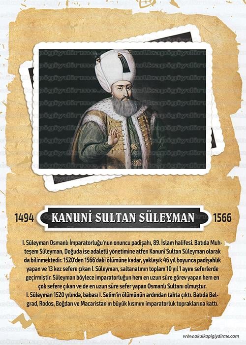 Kanuni Sultan Süleyman P ÜTB 14