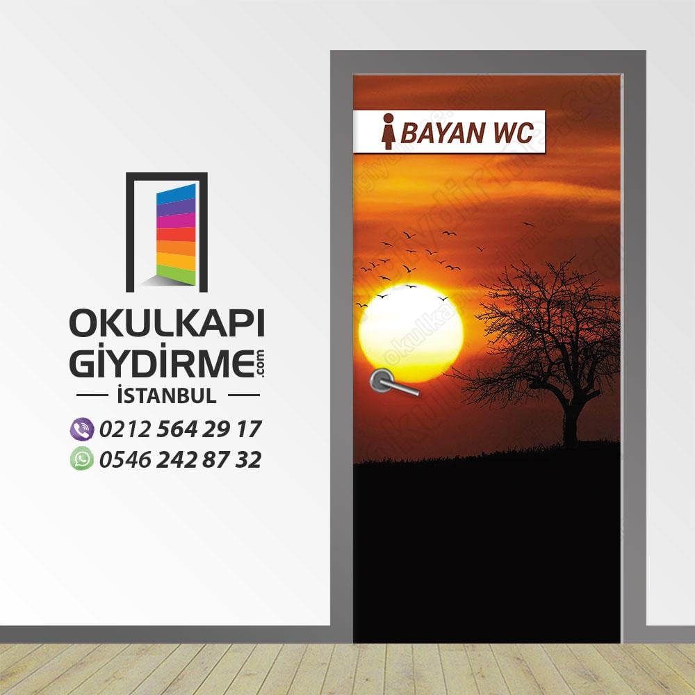 Kapı Giydirme Bay Bayan Wc KG WC 02