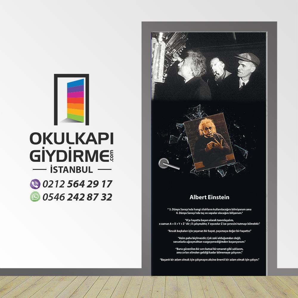 Kapı Giydirme Bilim İnsanları Albert Einstein KG Bİ 49