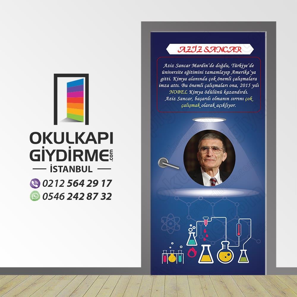 Kapı Giydirme Bilim İnsanları Aziz Sancar KG Bİ 31