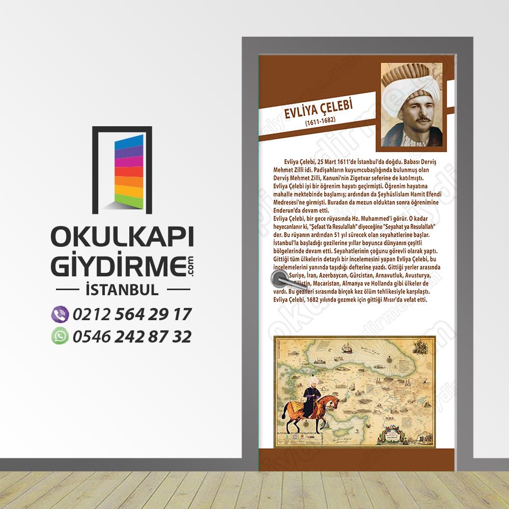 Kapı Giydirme Bilim İnsanları Evliya Çelebi KG Bİ 71