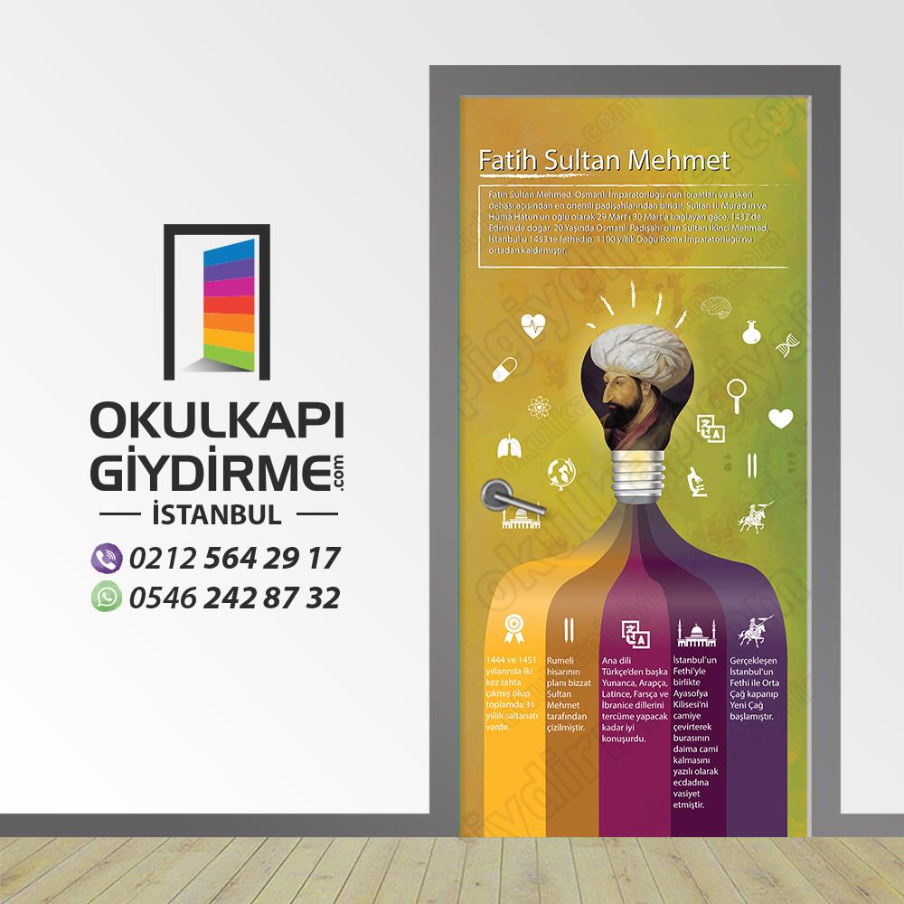 Kapı Giydirme Bilim İnsanları Fatih Sultan Mehmet KG Bİ 64