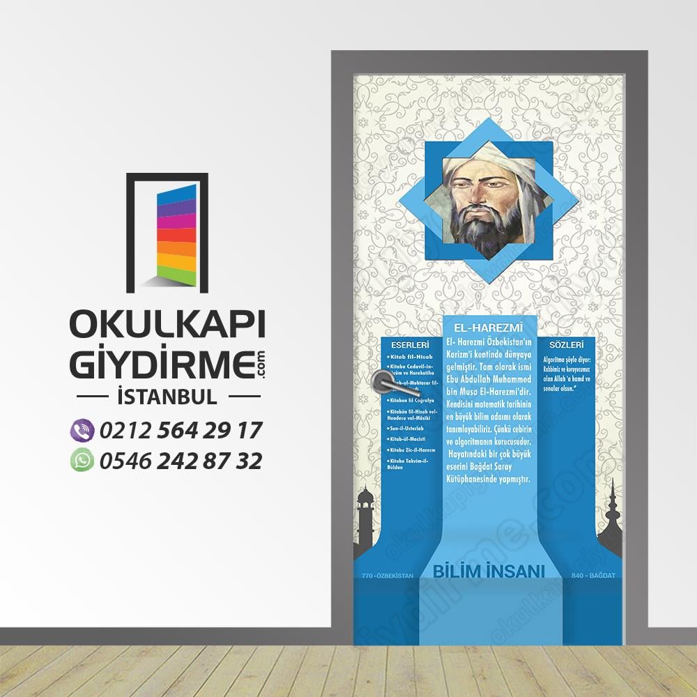 Kapı Giydirme Bilim İnsanları Harezmi KG Bİ 08
