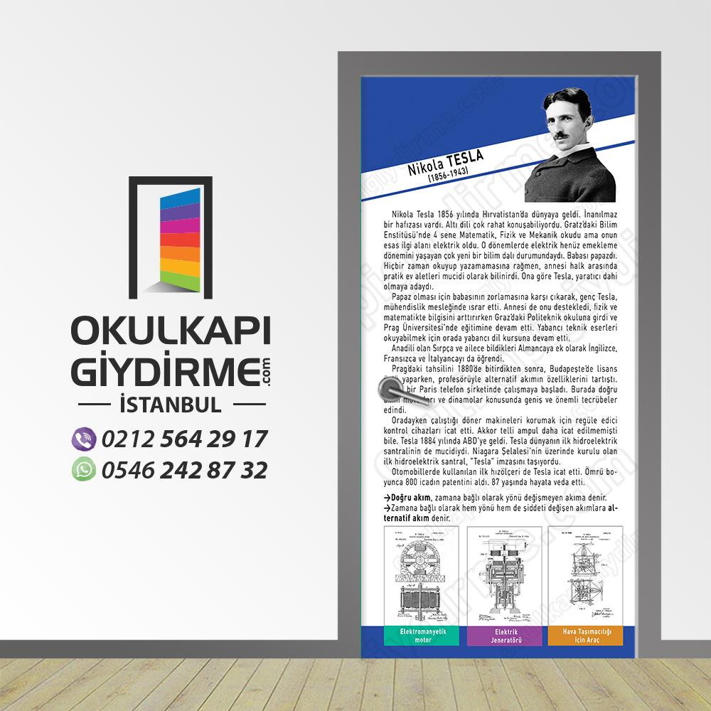 Kapı Giydirme Bilim İnsanları Nikola Tesla KG Bİ 72