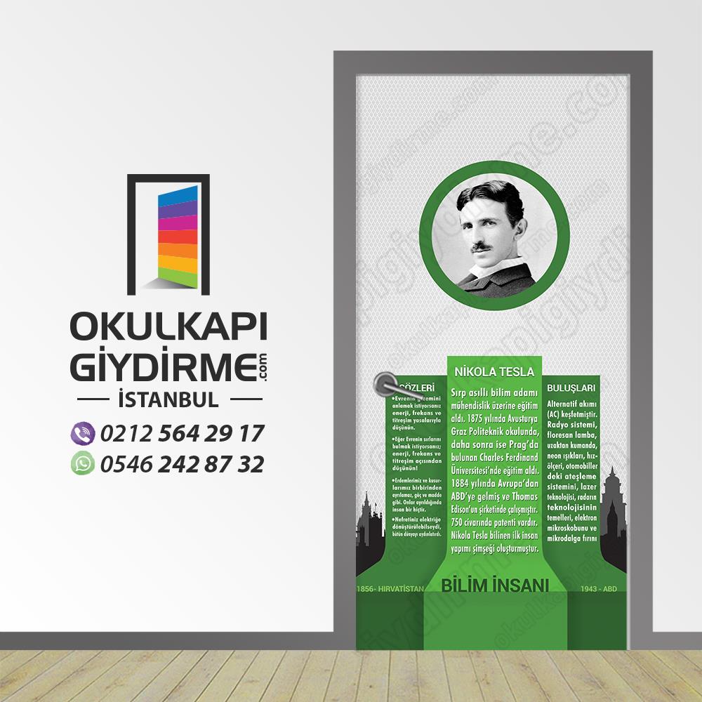 Kapı Giydirme Bilim İnsanlari Nikola Tesla KG Bİ 26