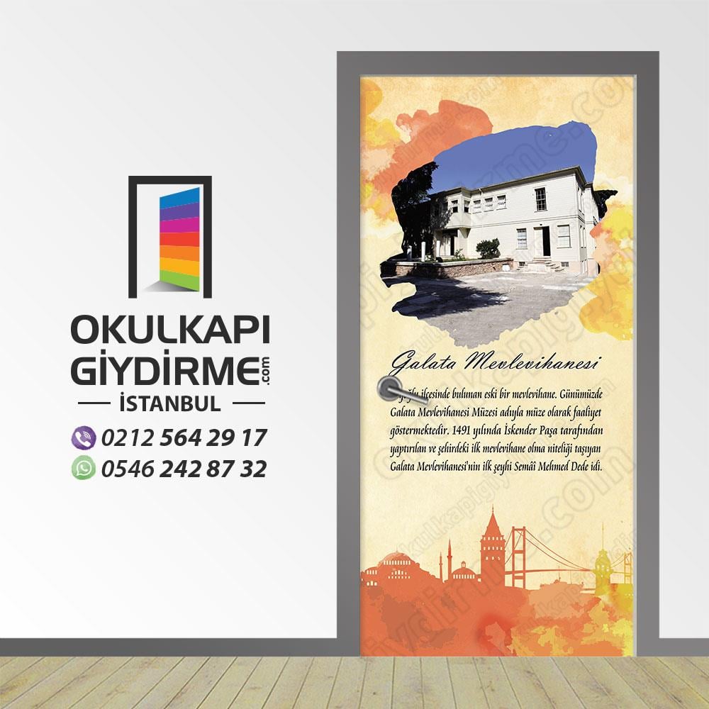 Kapı Giydirme Galata Mevlevihanesi KG İK 33
