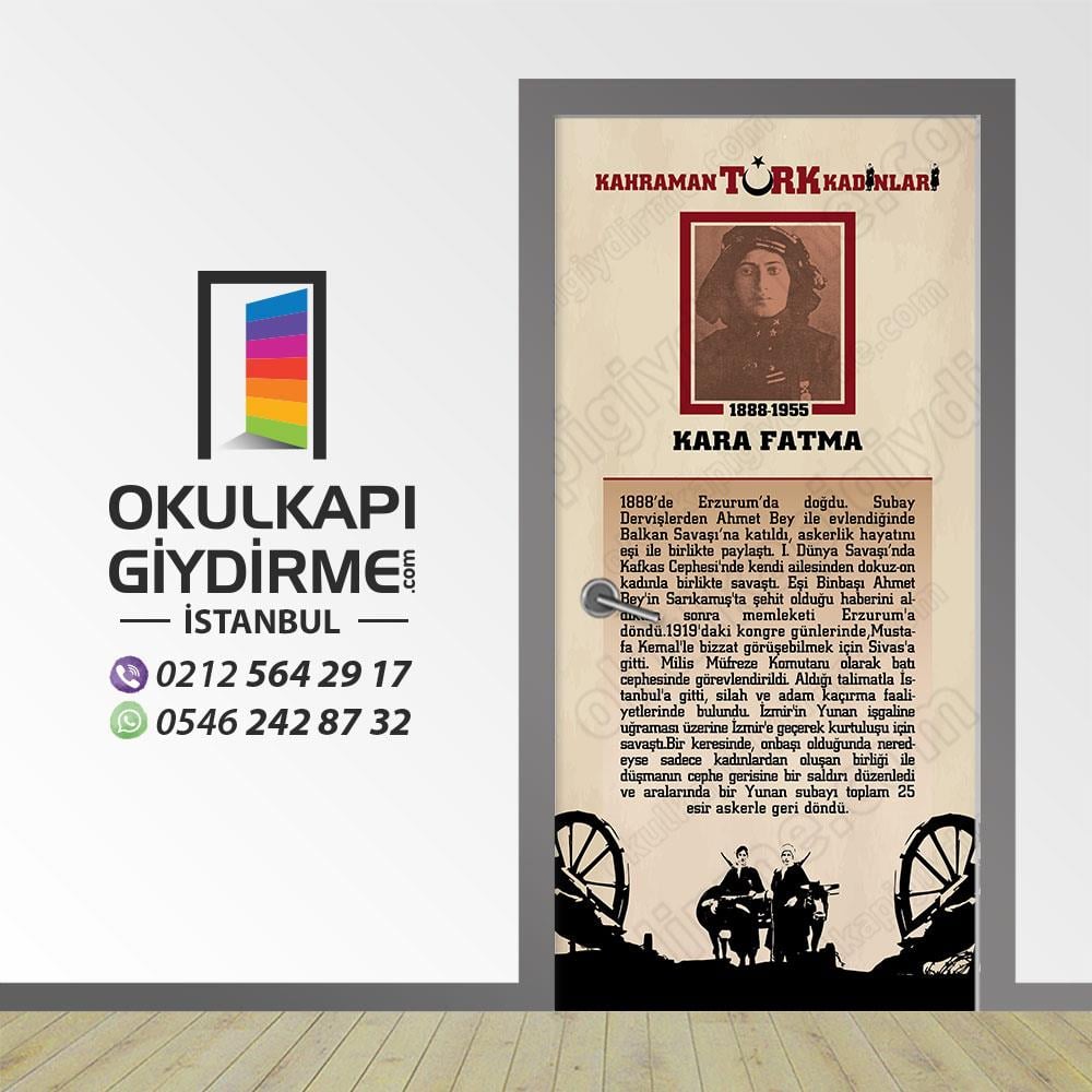 Kapı Giydirme Kahraman Türk Kadınları FATMA SEHER KG KTK 05