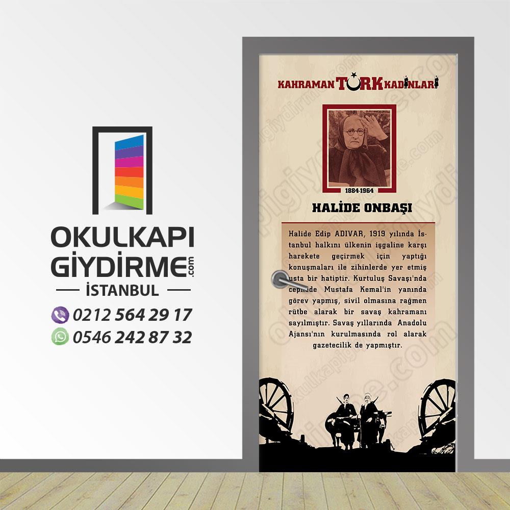 Kapı Giydirme Kahraman Türk Kadınları HALİDE EDİP ADIVAR KG KTK 06
