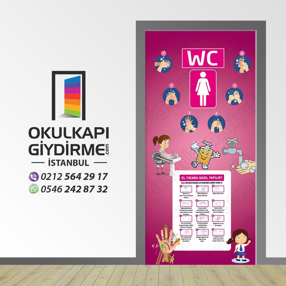 Kapı Giydirme Kız Öğrenci WC KG WC 106