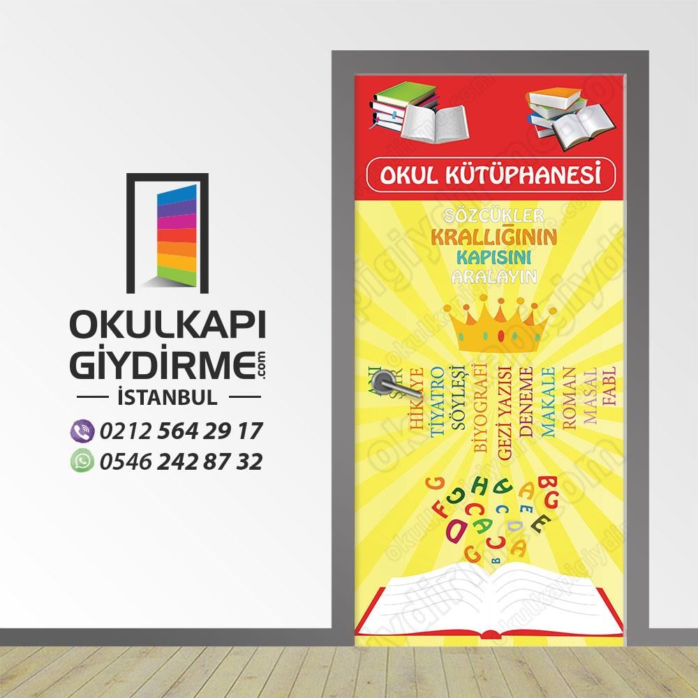 Kapı Giydirme Kütüphane KG KÜ 12