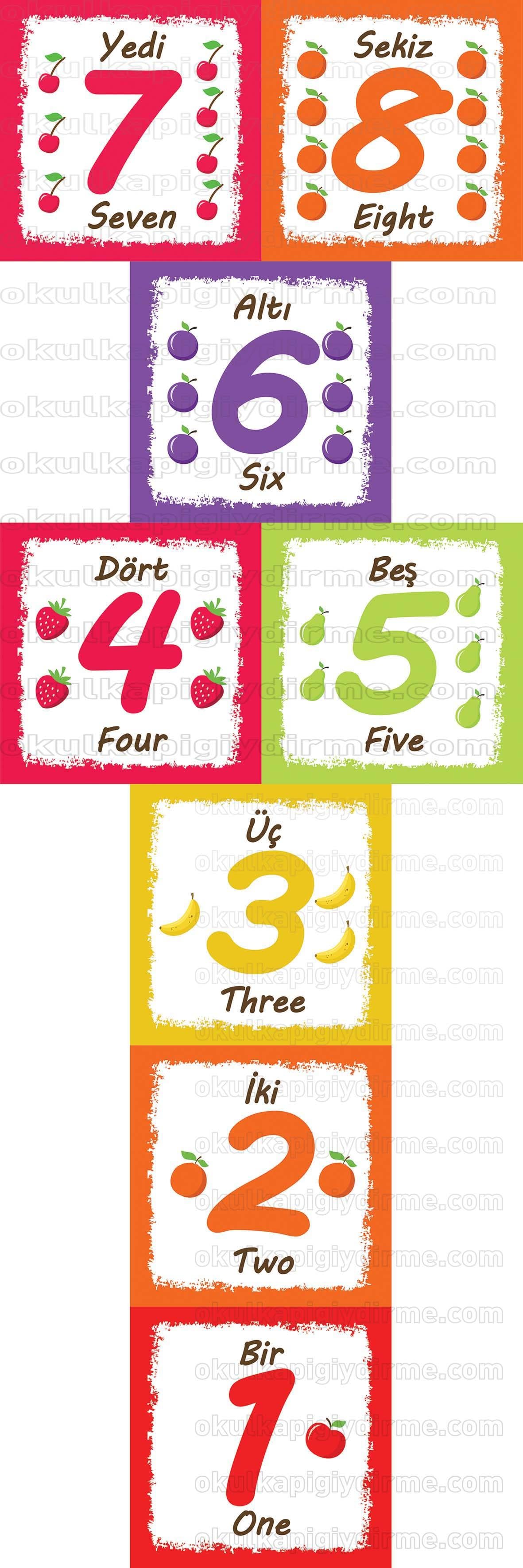 Seksek Rakamlar Meyveler YU S 01