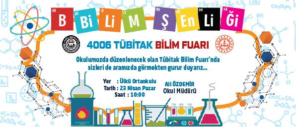 Tübitak Bilim Fuarı  Davetiye BFDA 02