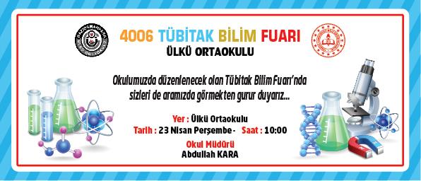 Tübitak Bilim Fuarı Davetiye BFDA 01