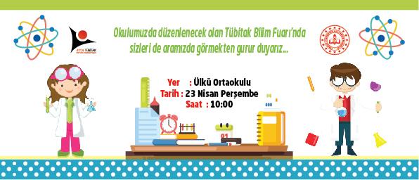 Tübitak Bilim Fuarı Davetiye BFDA 03