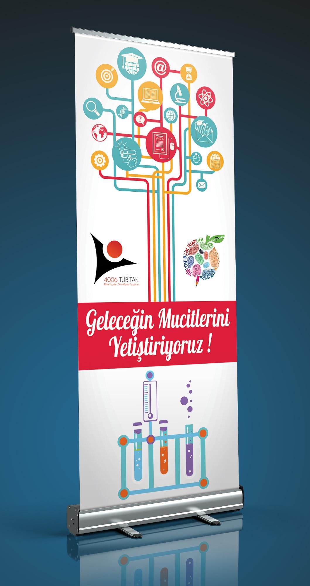 Tübitak Bilim Fuarı Roll Up BFR 16