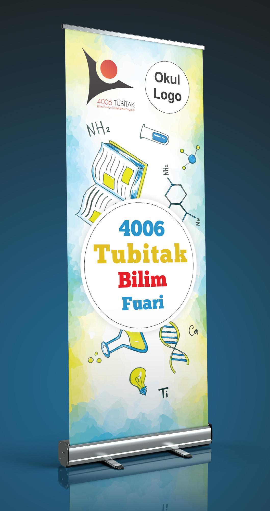 Tübitak Bilim Fuarı Roll Up BFR 17