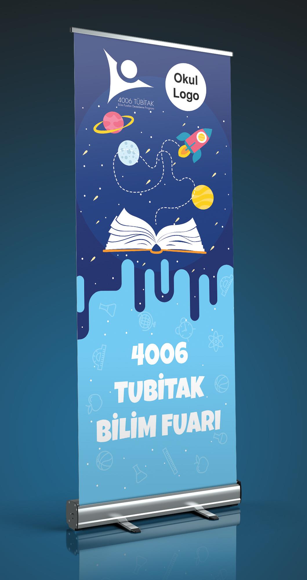 Tübitak Bilim Fuarı Roll Up BFR 18