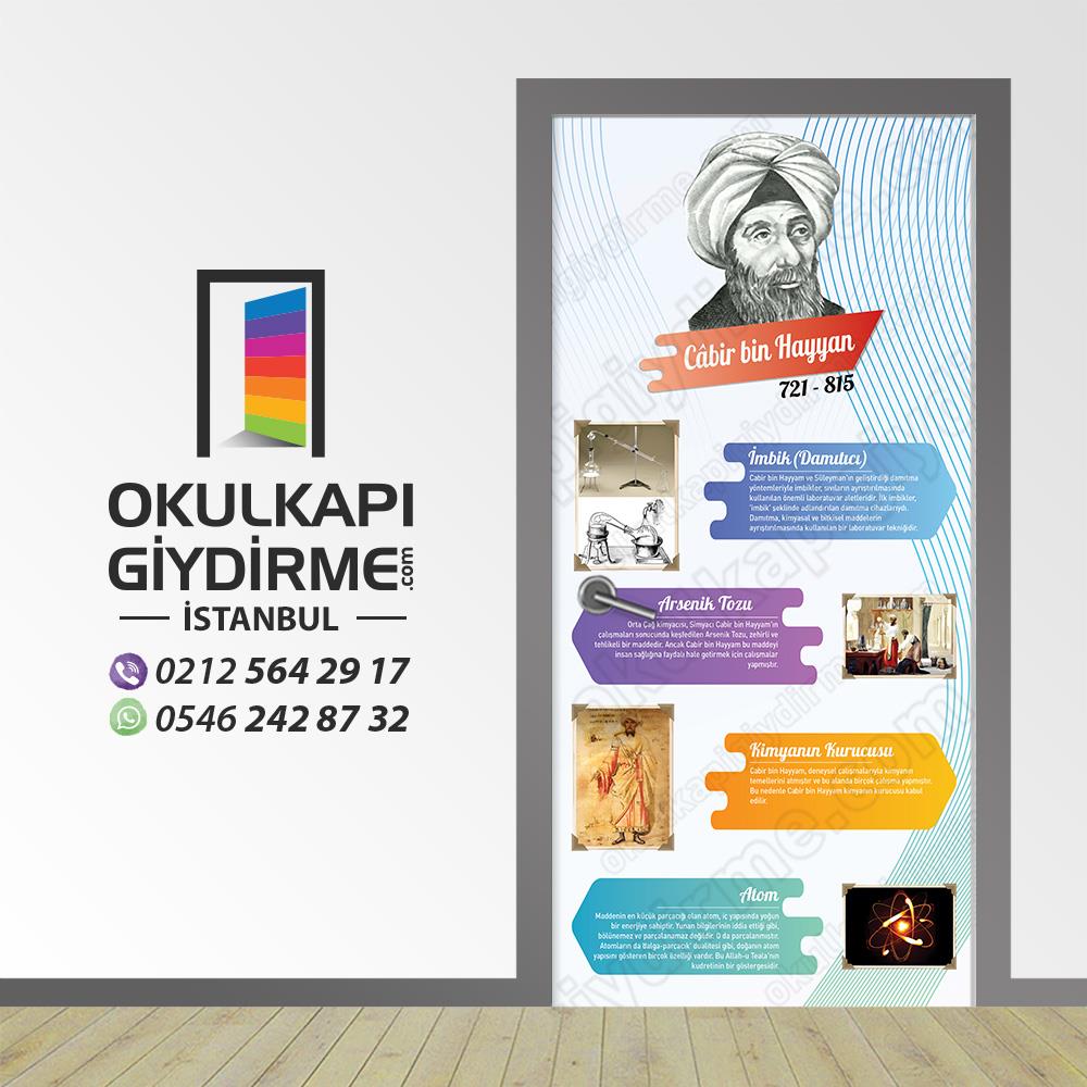 Bilim İnsanları Cabir Bin Hayyam Kapı Giydirme 106